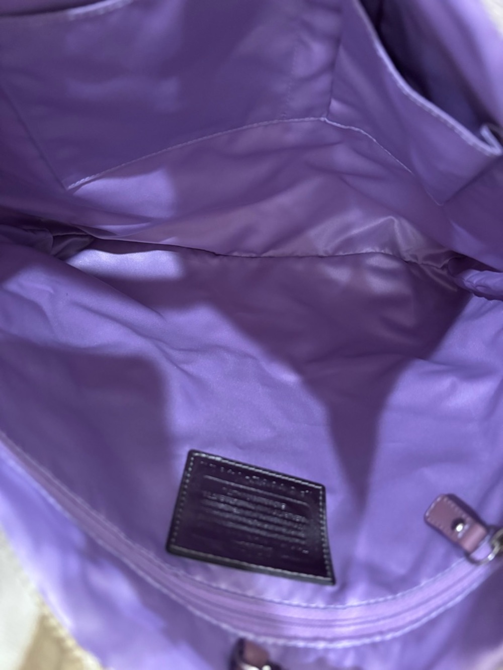 Coach Poppy Slim Glam Tote Bag - Picture 6 of 9